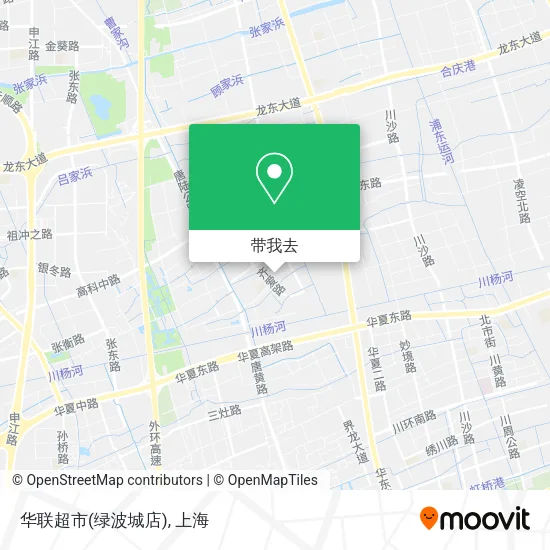 华联超市(绿波城店)地图