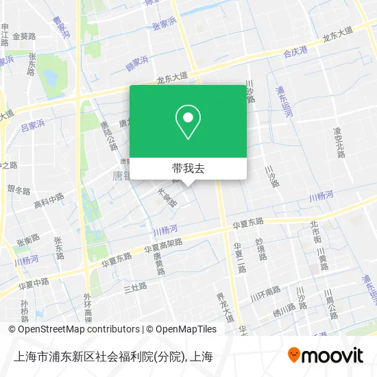 上海市浦东新区社会福利院(分院)地图