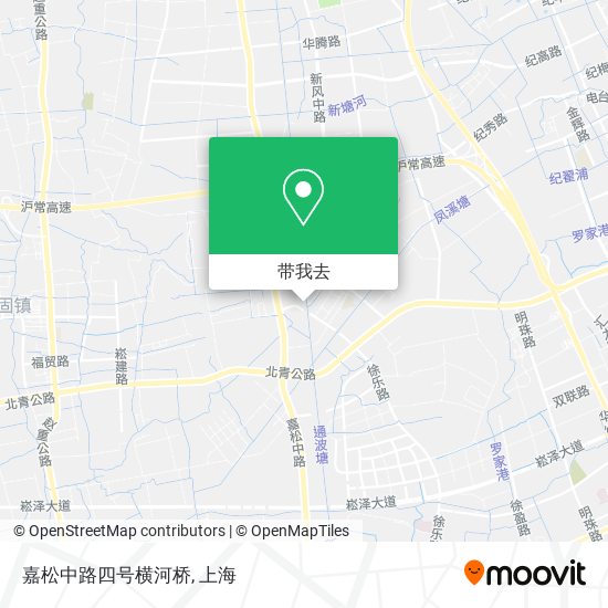 嘉松中路四号横河桥地图