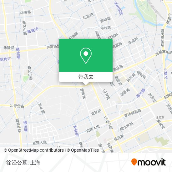徐泾公墓地图