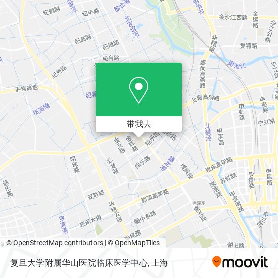 复旦大学附属华山医院临床医学中心地图