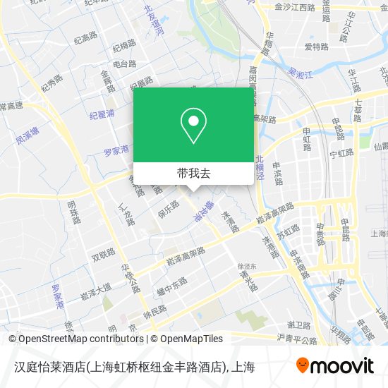 汉庭怡莱酒店(上海虹桥枢纽金丰路酒店)地图