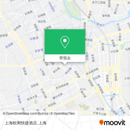 上海欧阁快捷酒店地图