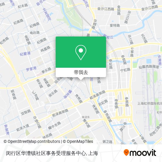 闵行区华漕镇社区事务受理服务中心地图