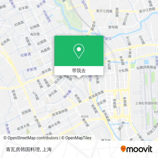 青瓦房韩国料理地图
