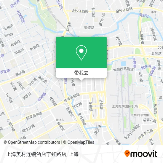 上海美村连锁酒店宁虹路店地图