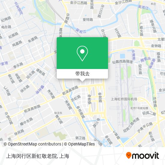 上海闵行区新虹敬老院地图