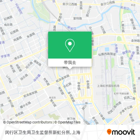 闵行区卫生局卫生监督所新虹分所地图