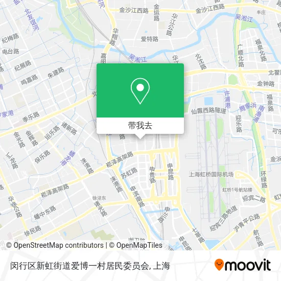 闵行区新虹街道爱博一村居民委员会地图