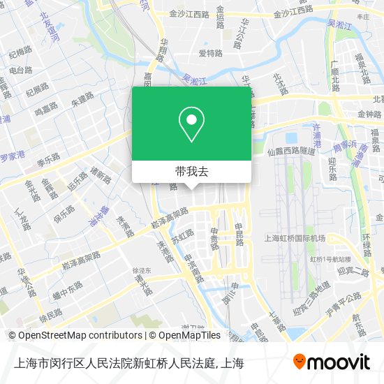上海市闵行区人民法院新虹桥人民法庭地图