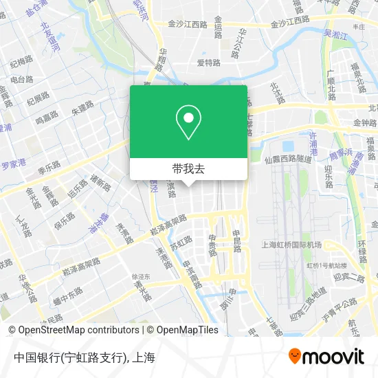 中国银行(宁虹路支行)地图