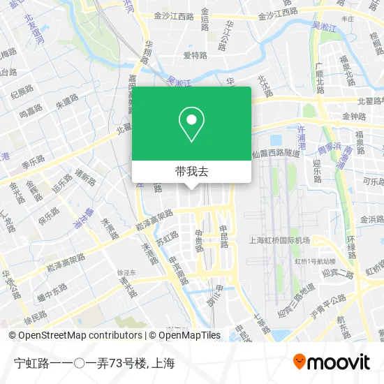 宁虹路一一〇一弄73号楼地图