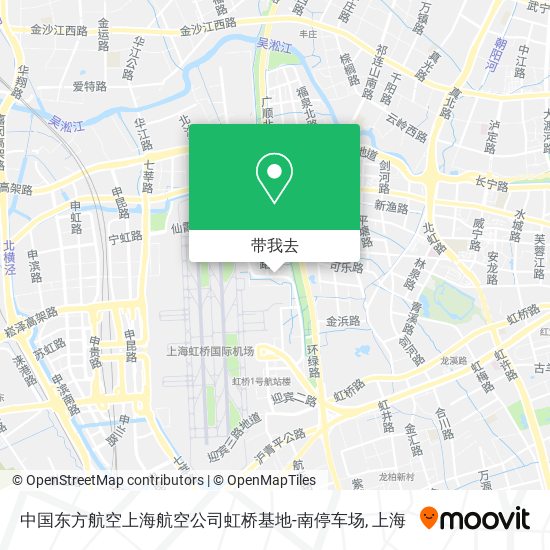 中国东方航空上海航空公司虹桥基地-南停车场地图