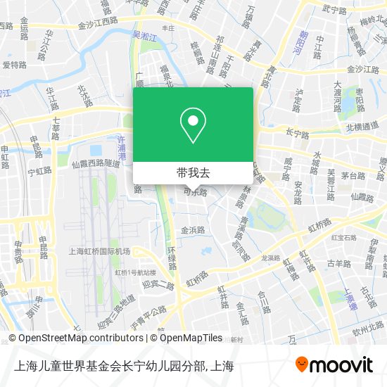 上海儿童世界基金会长宁幼儿园分部地图