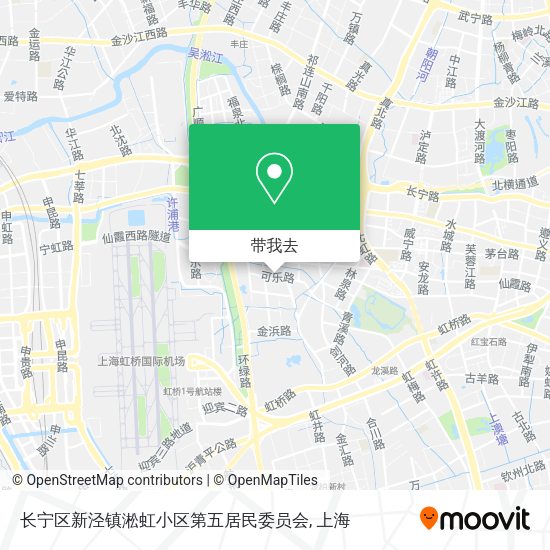 长宁区新泾镇淞虹小区第五居民委员会地图