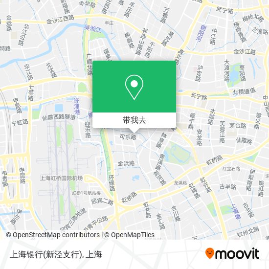 上海银行(新泾支行)地图