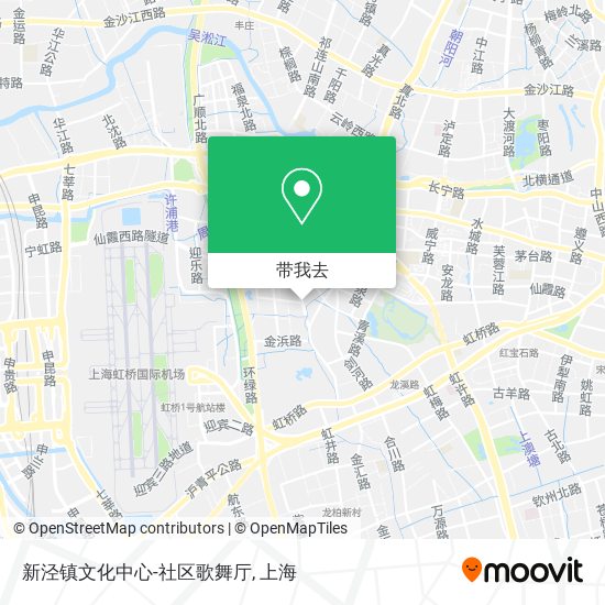 新泾镇文化中心-社区歌舞厅地图