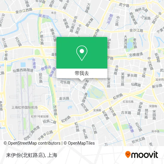 来伊份(北虹路店)地图