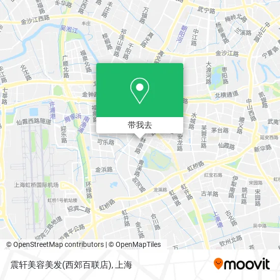 震轩美容美发(西郊百联店)地图