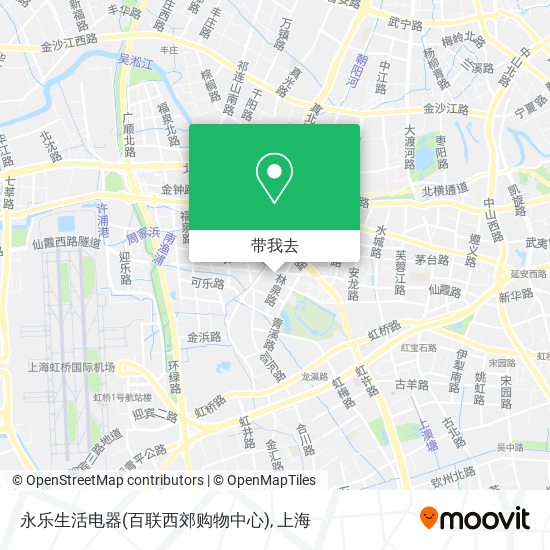 永乐生活电器(百联西郊购物中心)地图