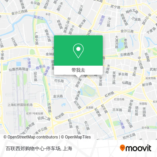 百联西郊购物中心-停车场地图