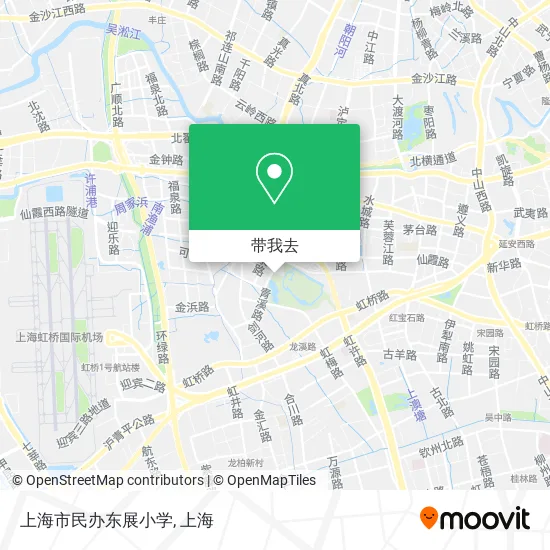 上海市民办东展小学地图