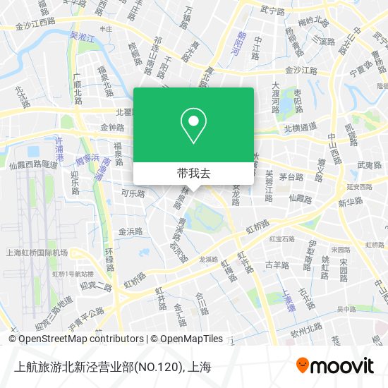 上航旅游北新泾营业部(NO.120)地图