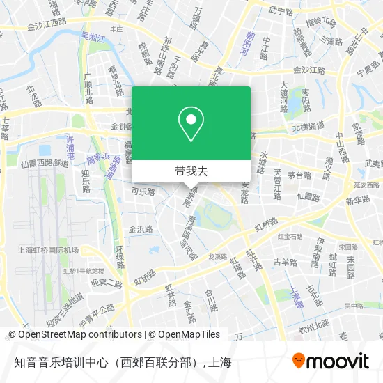 知音音乐培训中心（西郊百联分部）地图