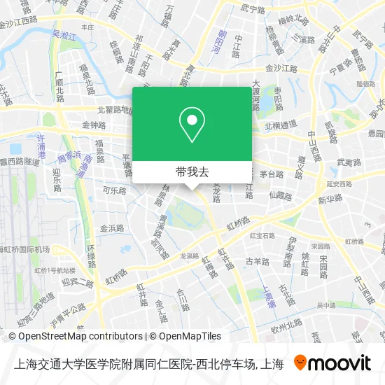 上海交通大学医学院附属同仁医院-西北停车场地图