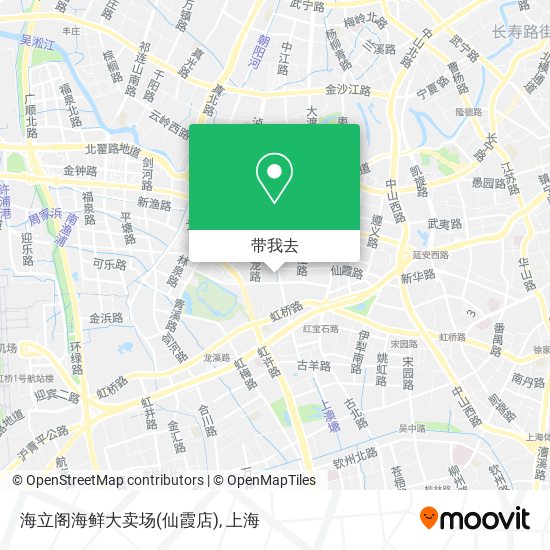 海立阁海鲜大卖场(仙霞店)地图