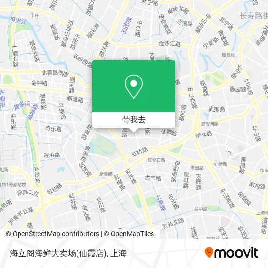 海立阁海鲜大卖场(仙霞店)地图