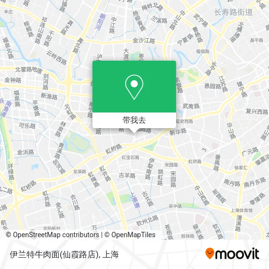 伊兰特牛肉面(仙霞路店)地图