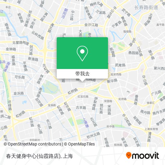 春天健身中心(仙霞路店)地图
