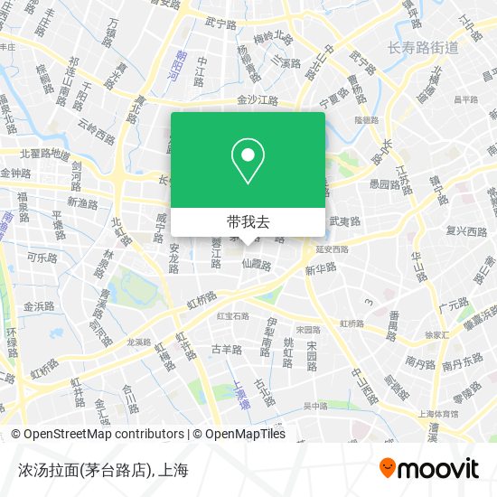 浓汤拉面(茅台路店)地图