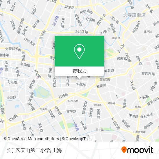 长宁区天山第二小学地图