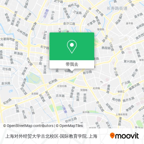 上海对外经贸大学古北校区-国际教育学院地图