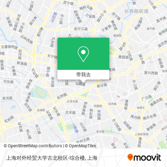 上海对外经贸大学古北校区-综合楼地图