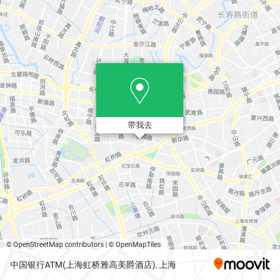 中国银行ATM(上海虹桥雅高美爵酒店)地图