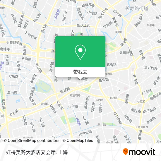 虹桥美爵大酒店宴会厅地图