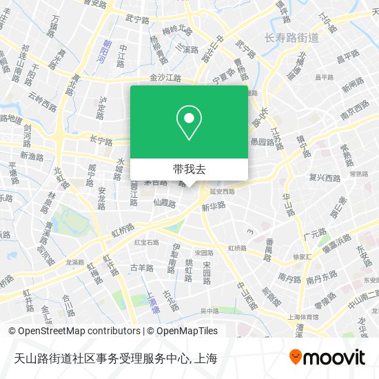 天山路街道社区事务受理服务中心地图