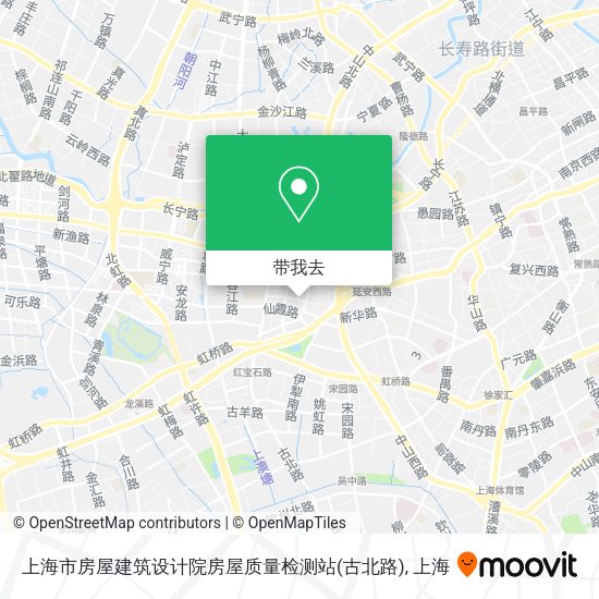 上海市房屋建筑设计院房屋质量检测站(古北路)地图