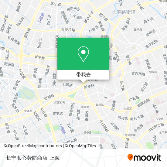 长宁顺心劳防商店地图