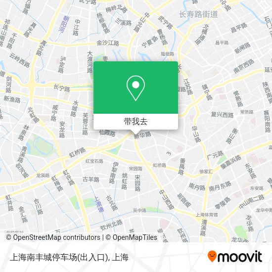 上海南丰城停车场(出入口)地图