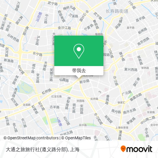 大通之旅旅行社(遵义路分部)地图