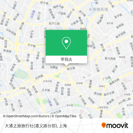 大通之旅旅行社(遵义路分部)地图