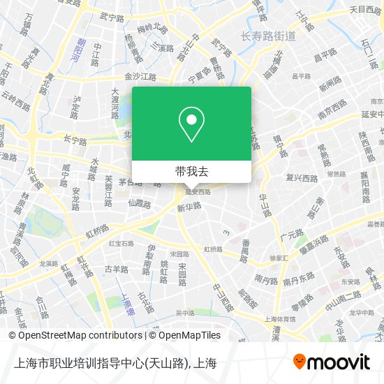 上海市职业培训指导中心(天山路)地图