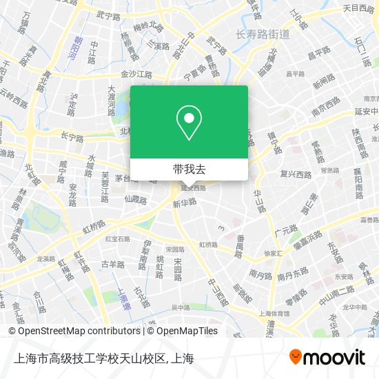 上海市高级技工学校天山校区地图