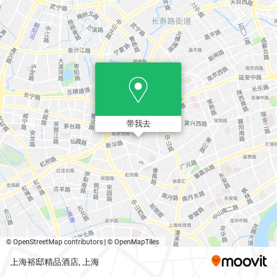 上海裕邸精品酒店地图