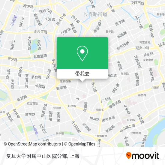 复旦大学附属中山医院分部地图
