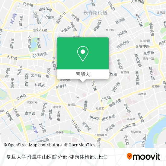 复旦大学附属中山医院分部-健康体检部地图